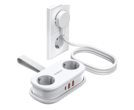 Orico Listwa zasilająca 2xSchuko, 2xUSB-A, USB-C, 1,5m , biała - 1552190 - zdjęcie 1